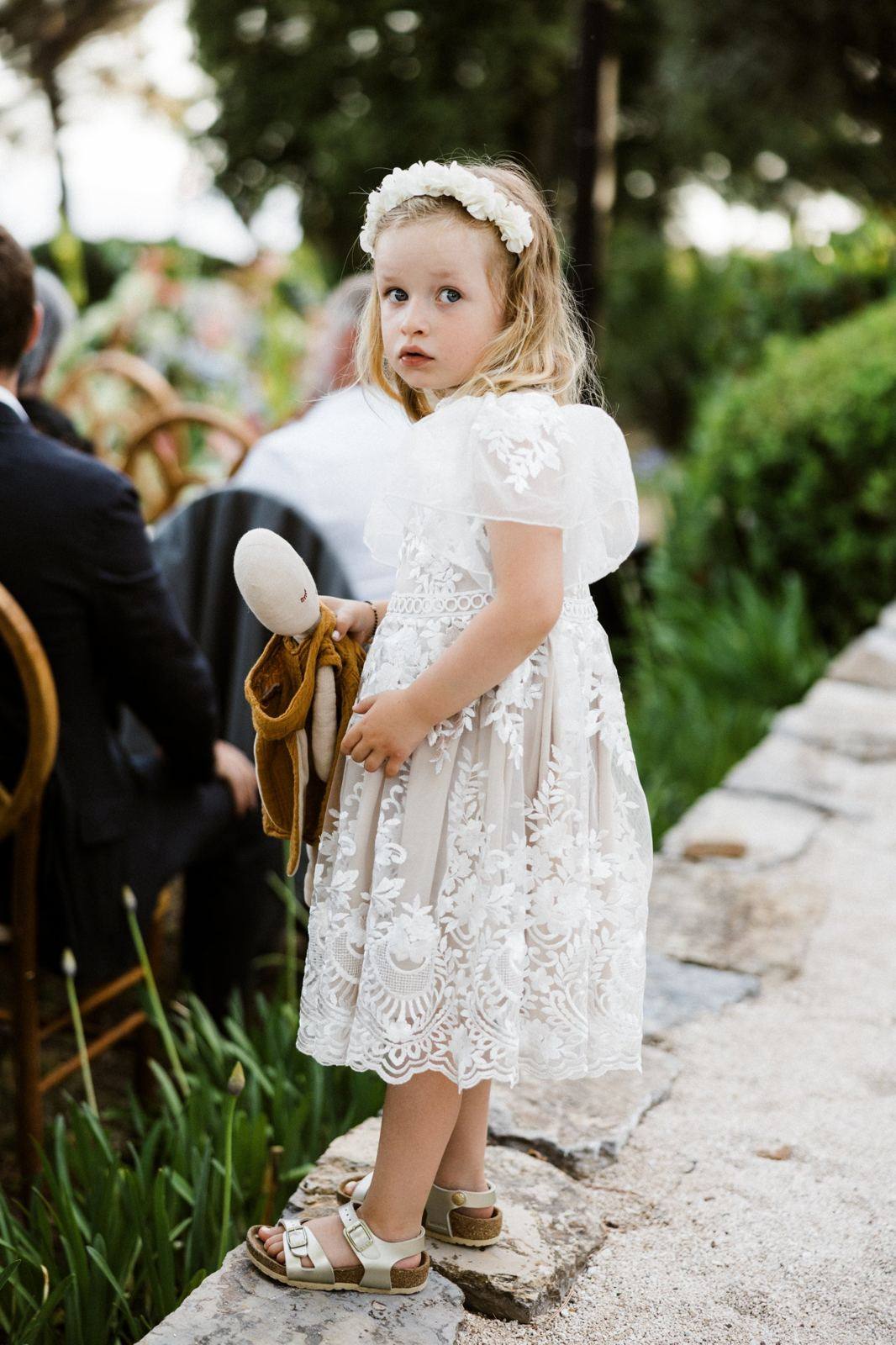 Young flower girl